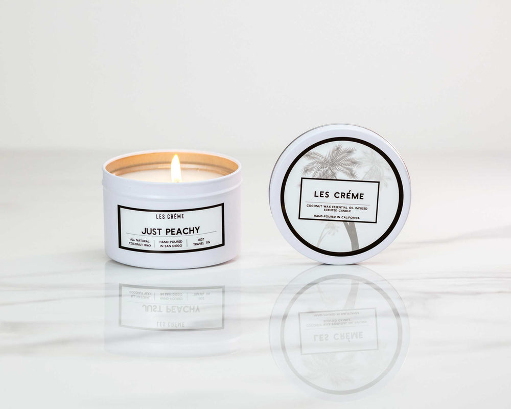 Just Peachy Scent Coconut Wax Candle